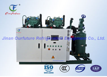 Energy saving Pharacy Cold Room Screw Compressor Unit With PLC safety auto control