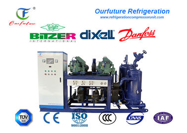 R404a Refrigeration Water Cooled Screw Chiller Multi Stage Energy Controlling System