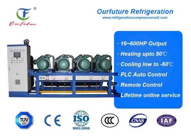 Parallel Commercial Refrigeration Units Screw Type , High Temperature