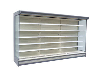 Vertical Refrigerated Food Display Cabinets Supermarket Refrigeration Equipment For R404A