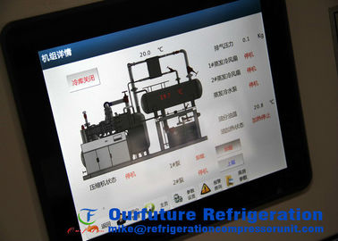 VFD Nh3 Co2 Refrigeration System For  -55 Centigrade Freezer Room