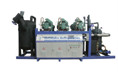 Refrigeration compressor unit with  compressor for poultry blast freezer, refrigerant R404a