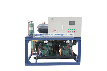 Cold Room Compressor Unit For Seed Processing with R404a  30HP*3 piston compressor