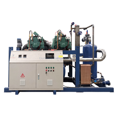 Customizable Screw Compressor Unit R404a Refrigerant / Refrigeration Unit