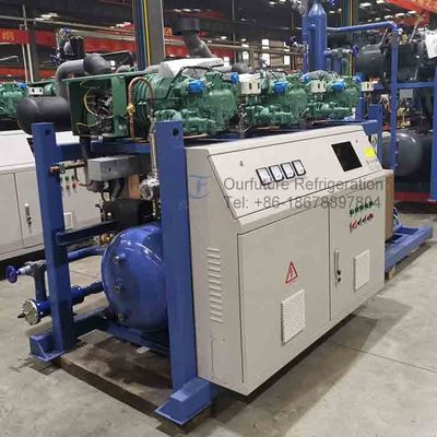 High Efficiency HSN Refrigeration Compressor Unit For -35degC-40degC