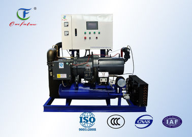 Cold room  Water Cooled Screw Chiller energy saving with PLC controller