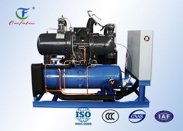 Single Stage Industrial Water Cooled Screw Chiller 80HP - 600HP Refrigeration Capacity