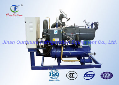 Air Cooled R22 Screw Compressor Unit , Fusheng Freezer Condensing Unit