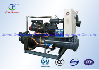 PLC  Water Cooled Screw Chiller Hanbell Semi Hermetic