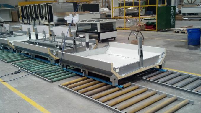 1800mm Wide Double Side Coffin Supermarket Freezer Display Case For Frozen Meat / Ice Cream